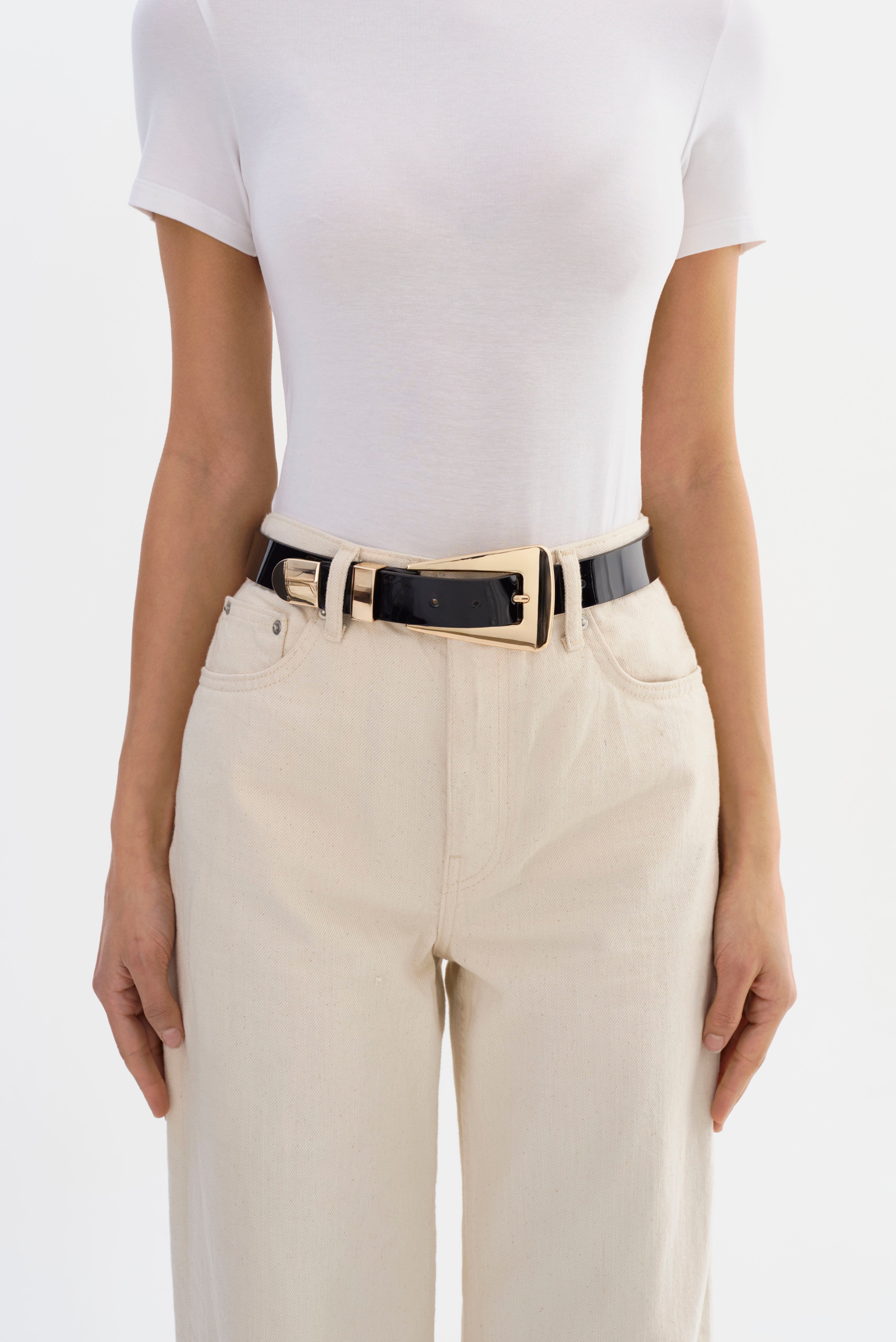 BROOKLYN | Ceinture en Cuir Verni