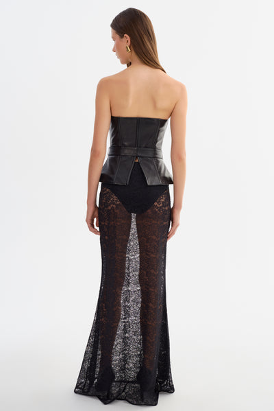 CALA | Belted Leather Bustier