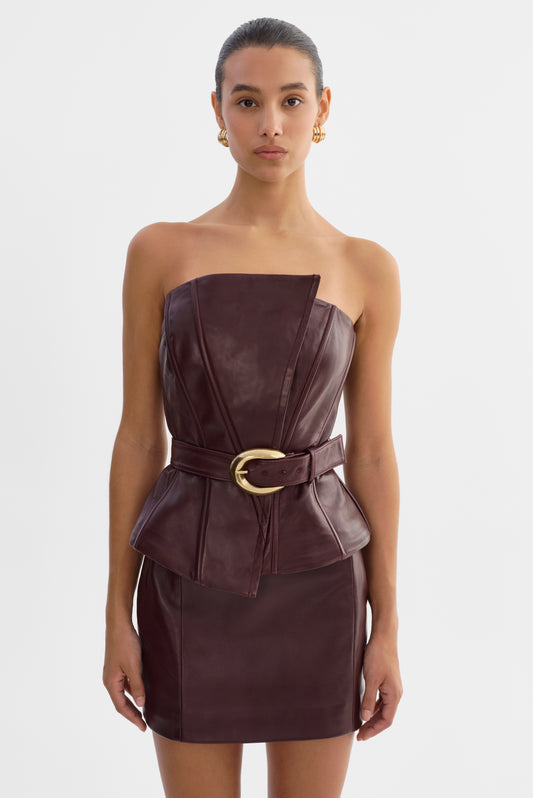 CALA | Belted Leather Bustier