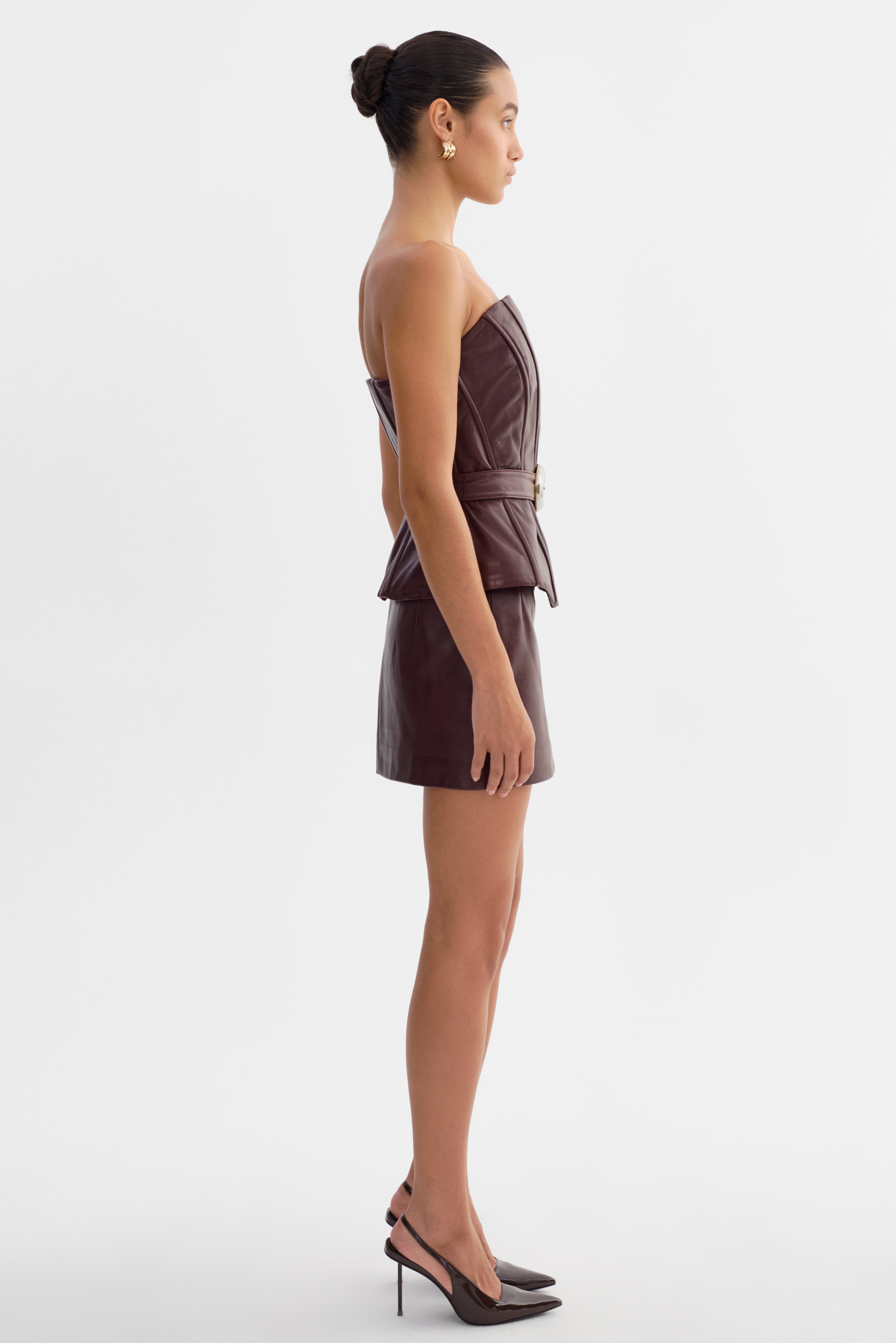 CALA | Belted Leather Bustier