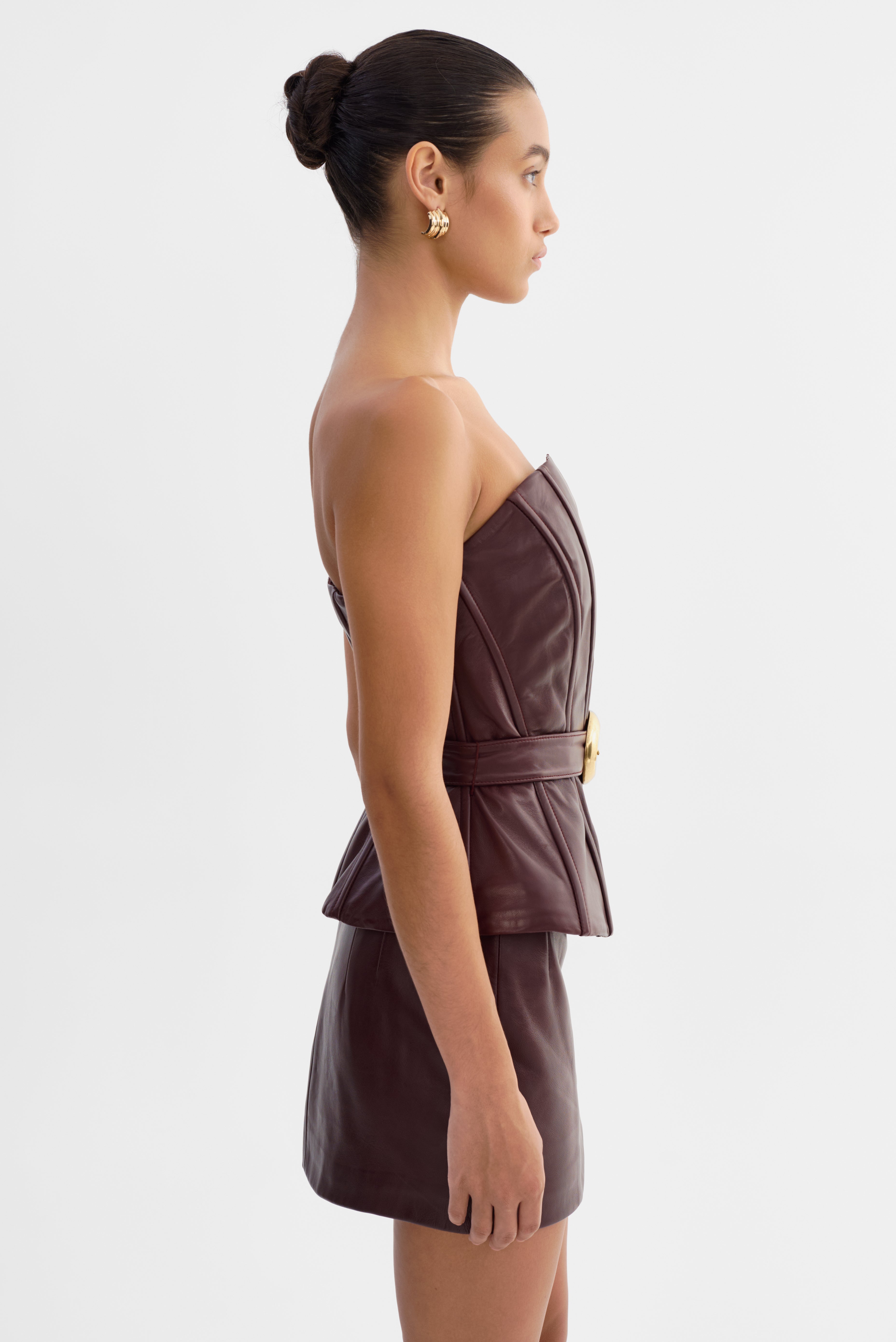 CALA | Belted Leather Bustier