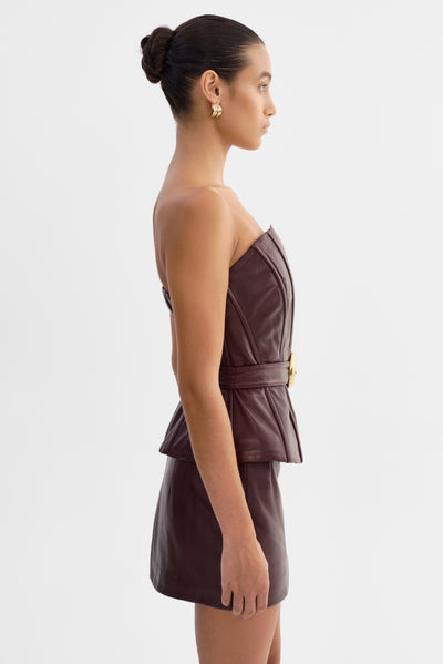 CALA | Belted Leather Bustier