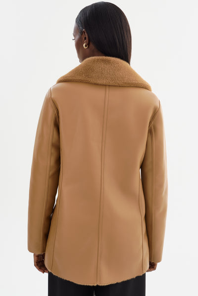 CAMILLE | Faux Shearling Reversible Coat