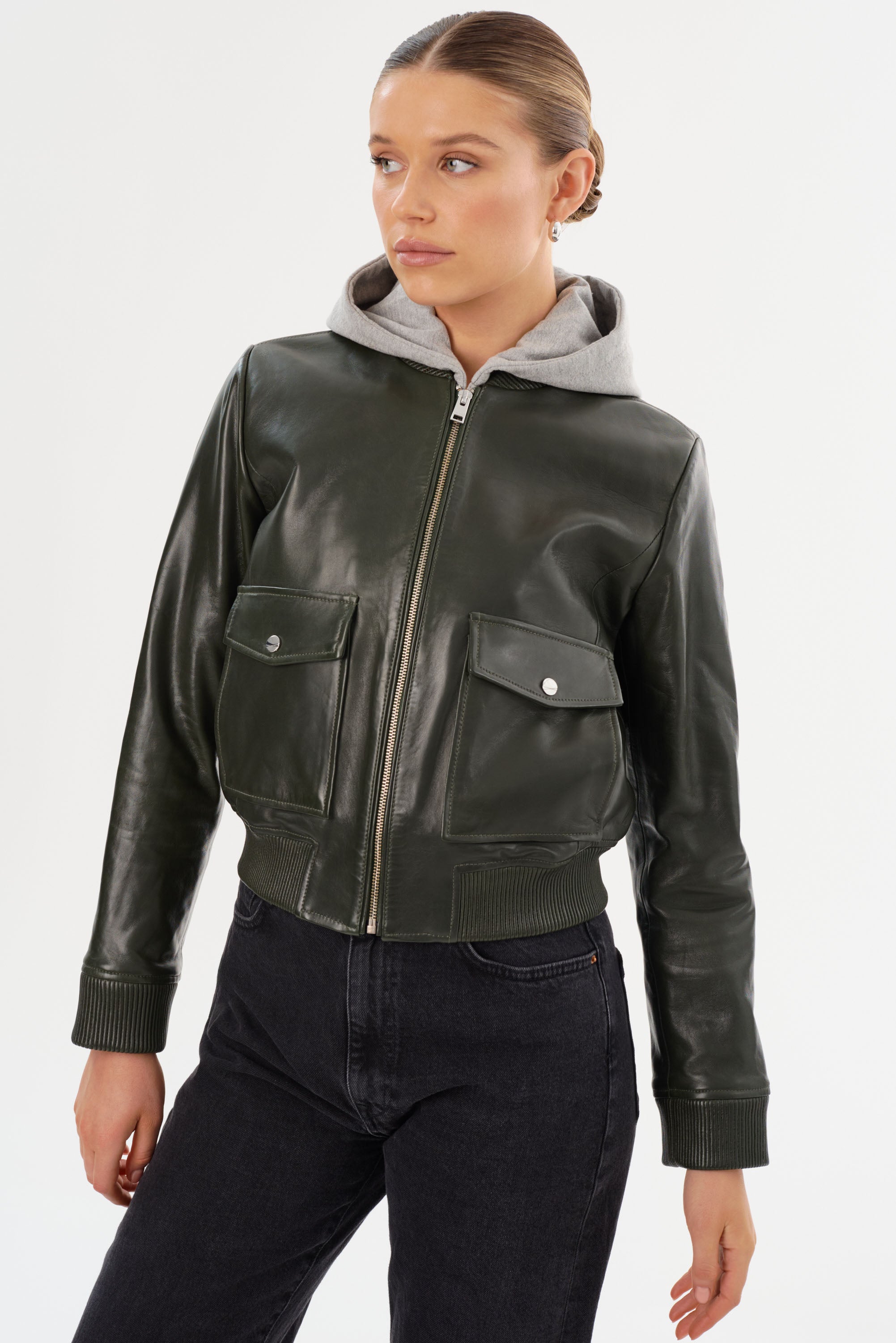 CANDACE | Blouson aviateur en cuir
