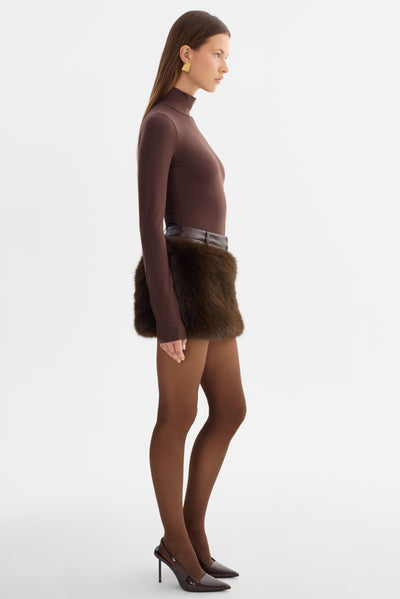CARRIE | Faux Fur Skort