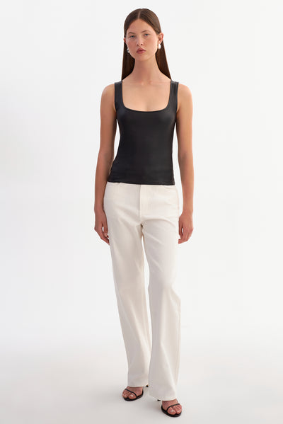 CESIA | Stretch Leather Tank Top
