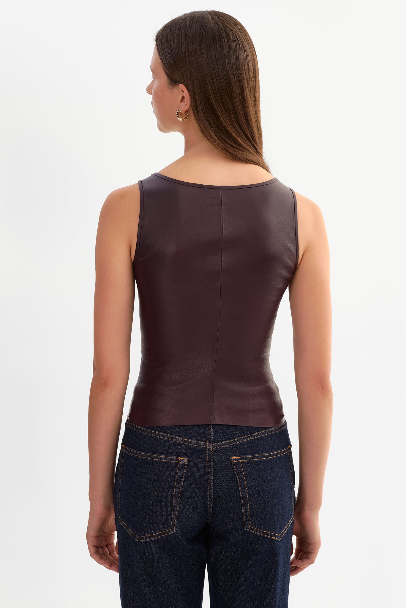 CESIA | Stretch Leather Tank Top