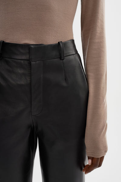 CHIARA | Leather Capri Pants