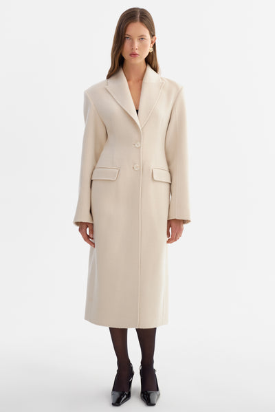 CYNDA | Hourglass Wool Coat