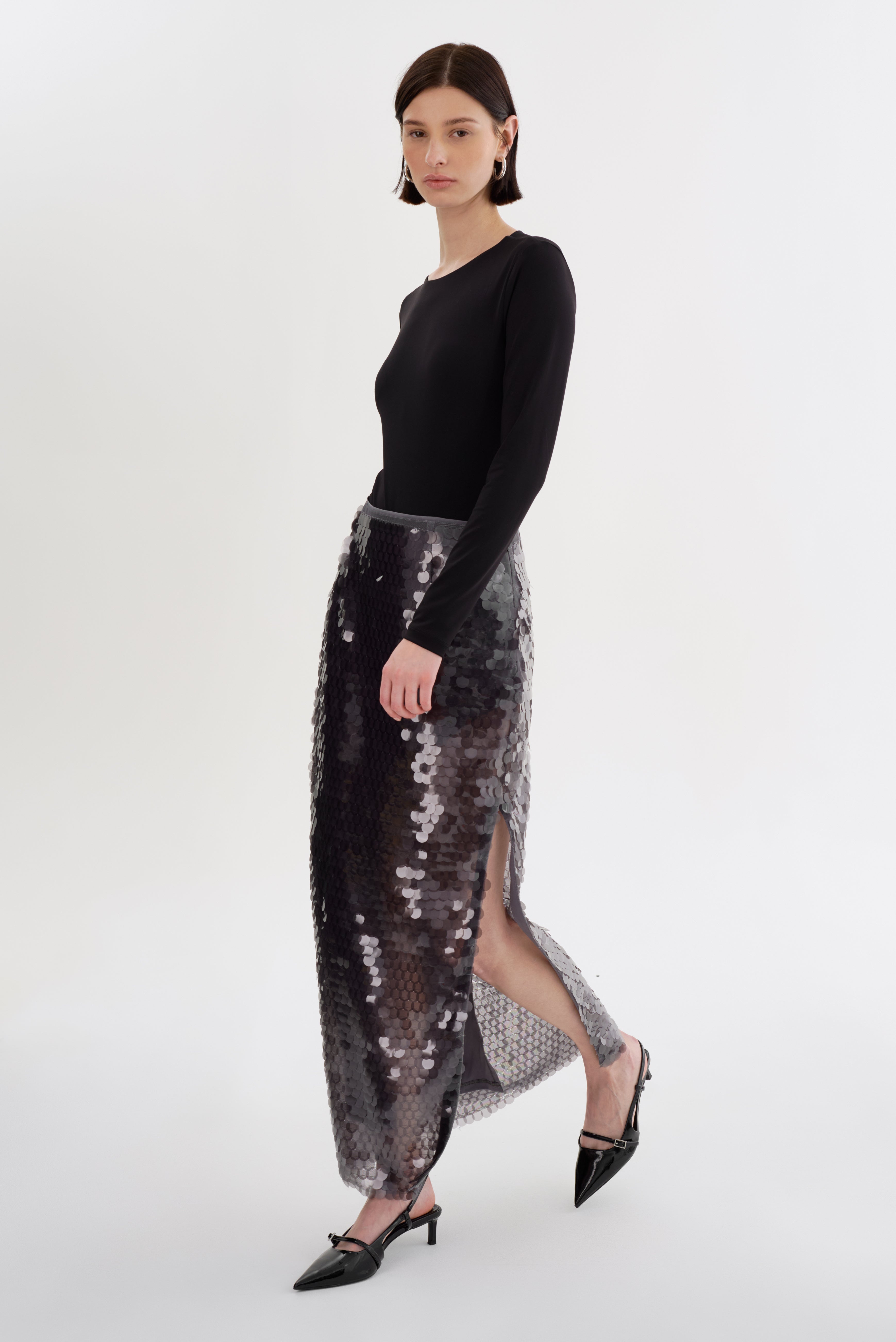 CLARA | Jupe Mi-longue à Sequins