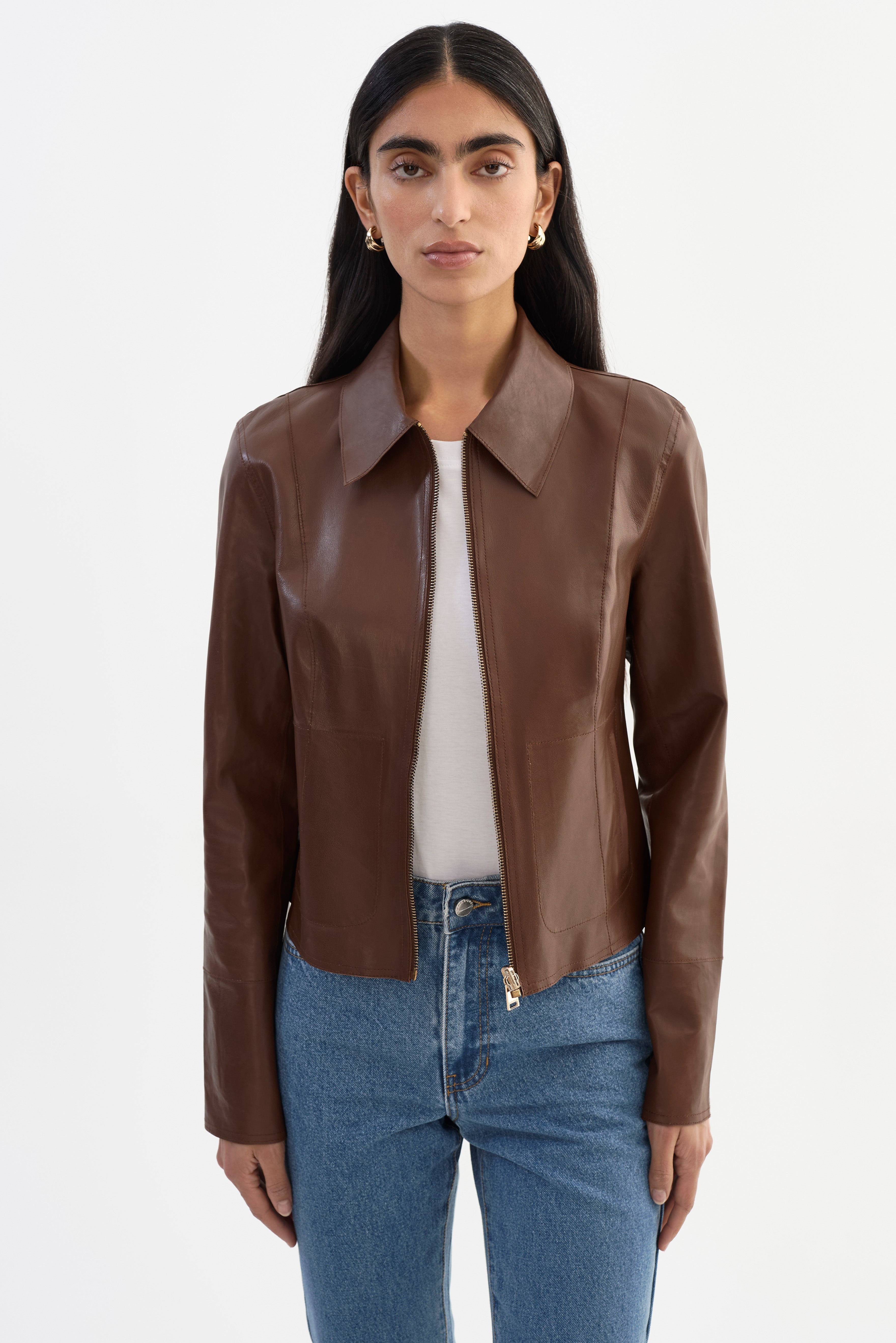 CLARIE | Veste en cuir réversible