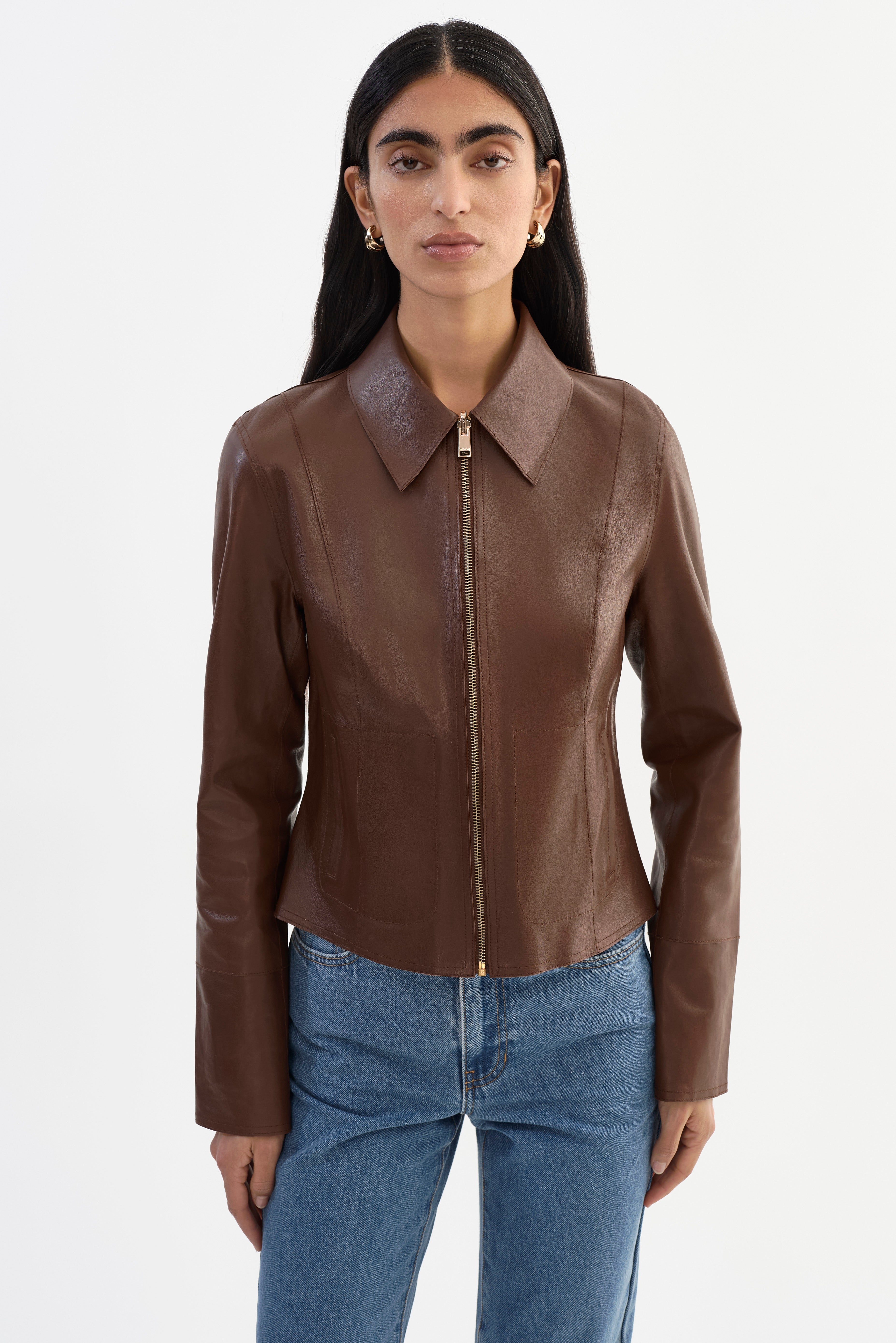 CLARIE | Veste en cuir réversible