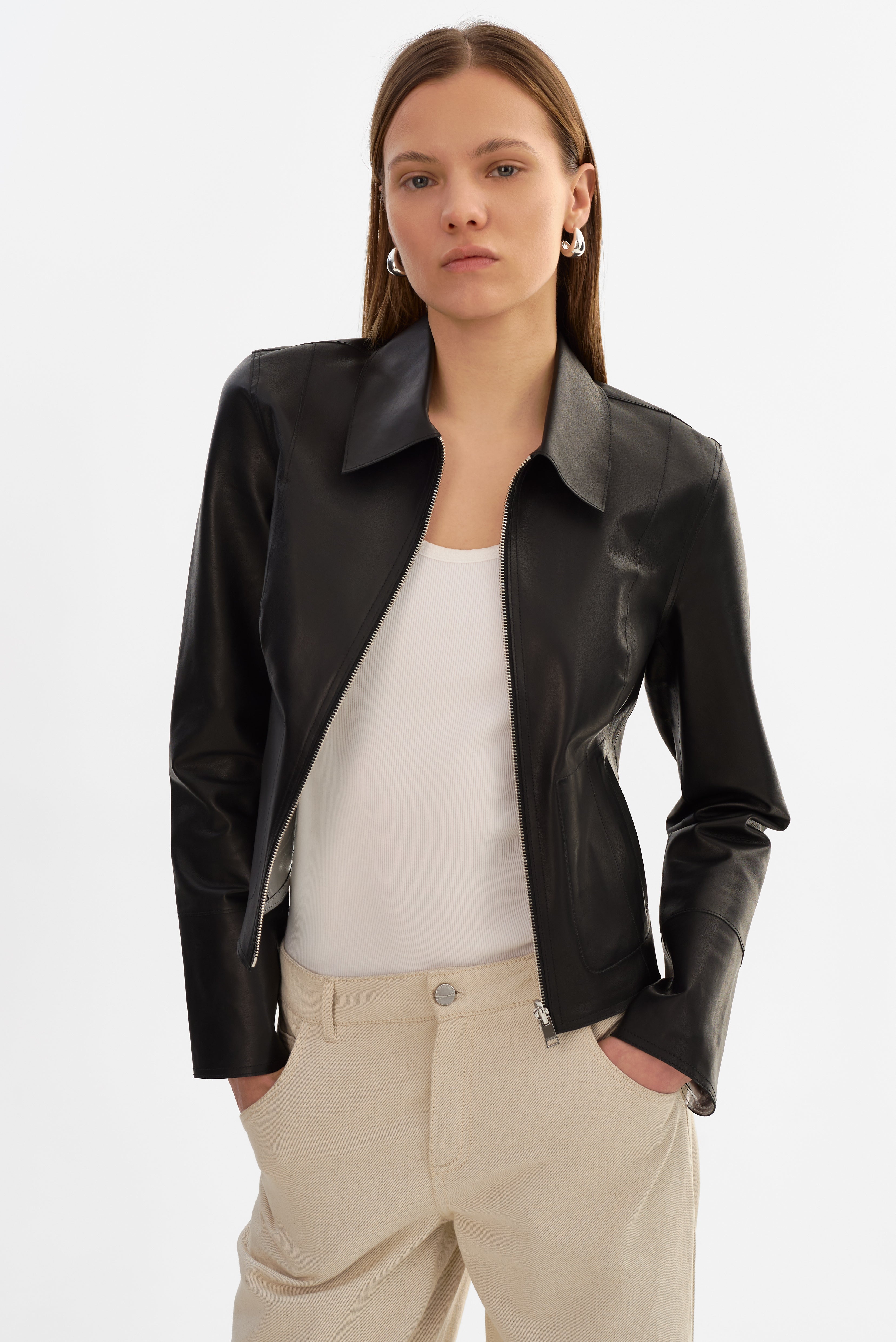 CLARIE | Veste en cuir réversible