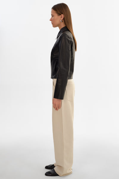 CLARIE | Reversible Leather Jacket