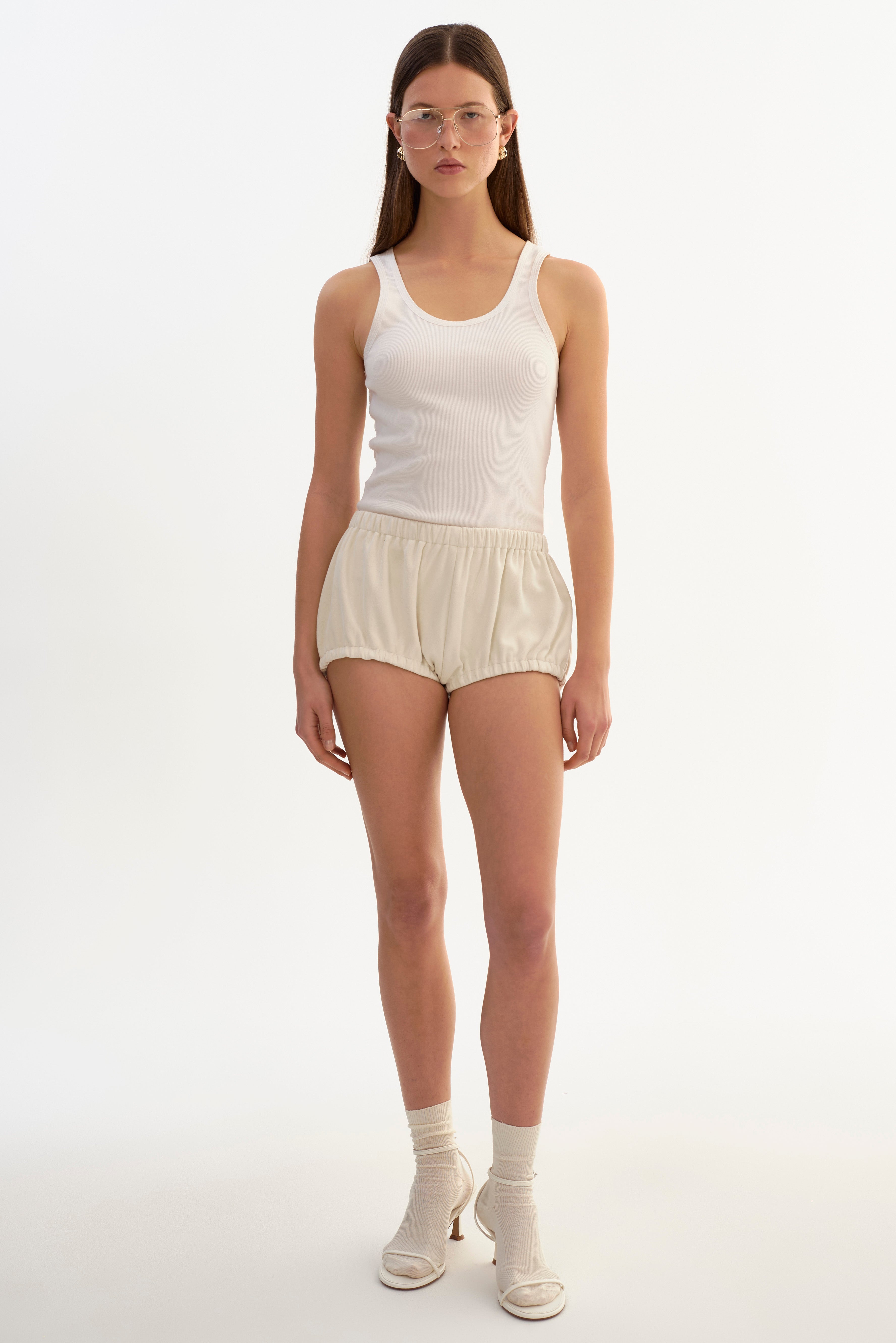CLEO | Shorts bloomer en faux suède