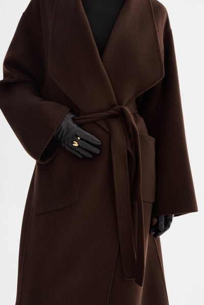 COREEN | Belted Wool Maxi Coat