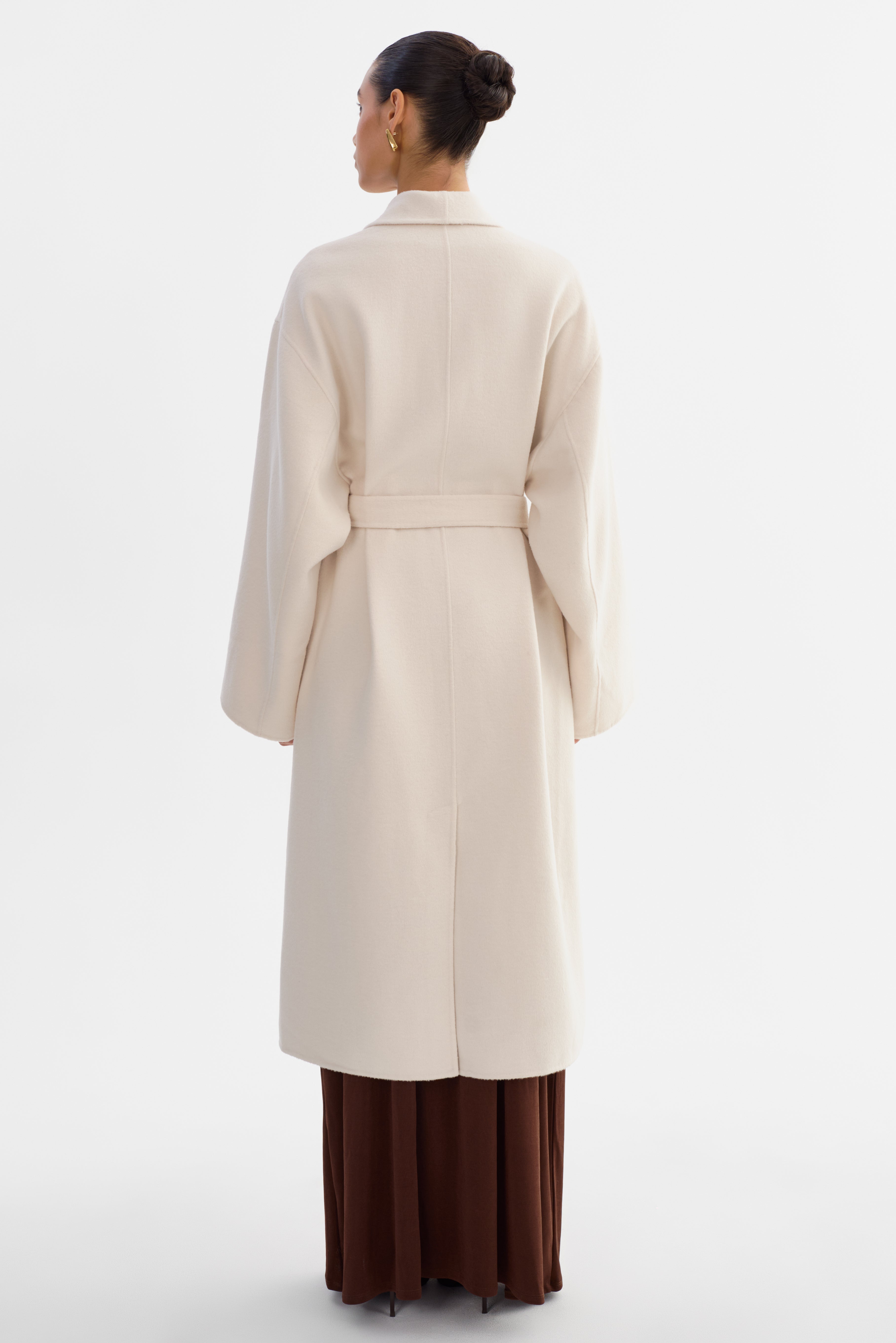 COREEN | Manteau long en laine ceinturé