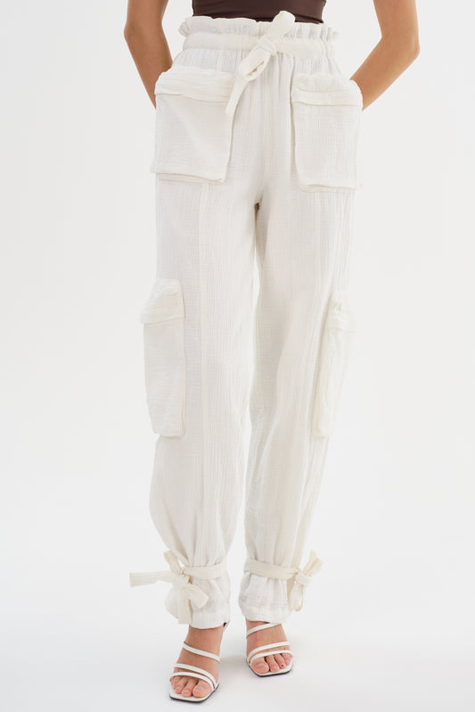 CRESTIN | Pantalons cargo en coton