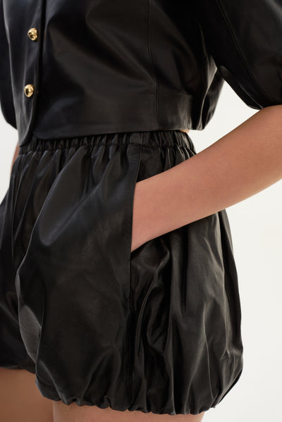 DAISY | Leather Bloomer Shorts