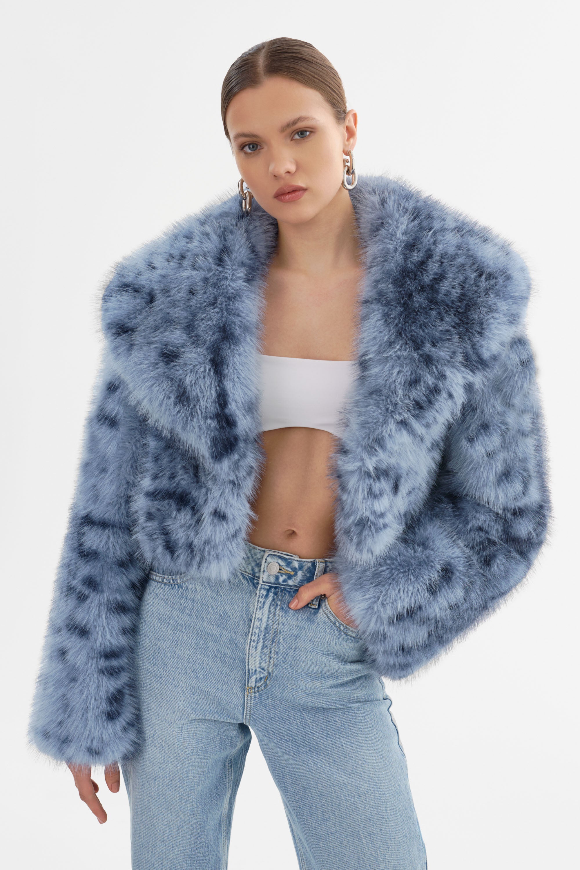  DANIKA LEO | Veste courte en fausse fourrure