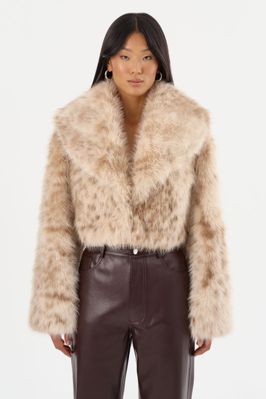 DANIKA LEO | Veste courte en fausse fourrure
