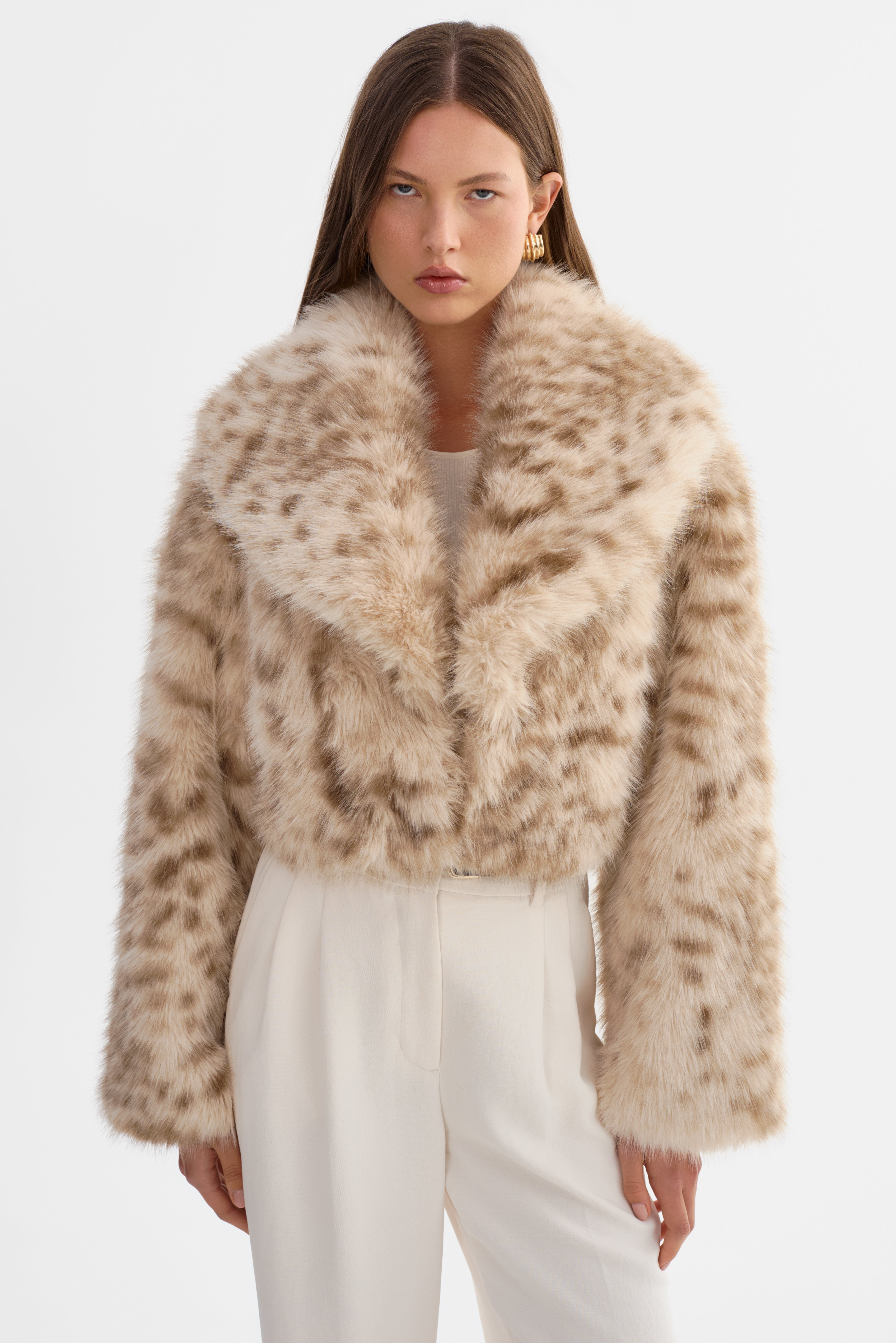 DANIKA LEO | Veste courte en fausse fourrure