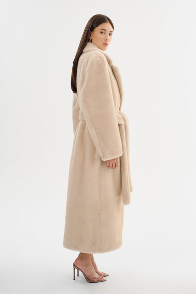 DARELLE | Oversized Faux Fur Maxi Coat