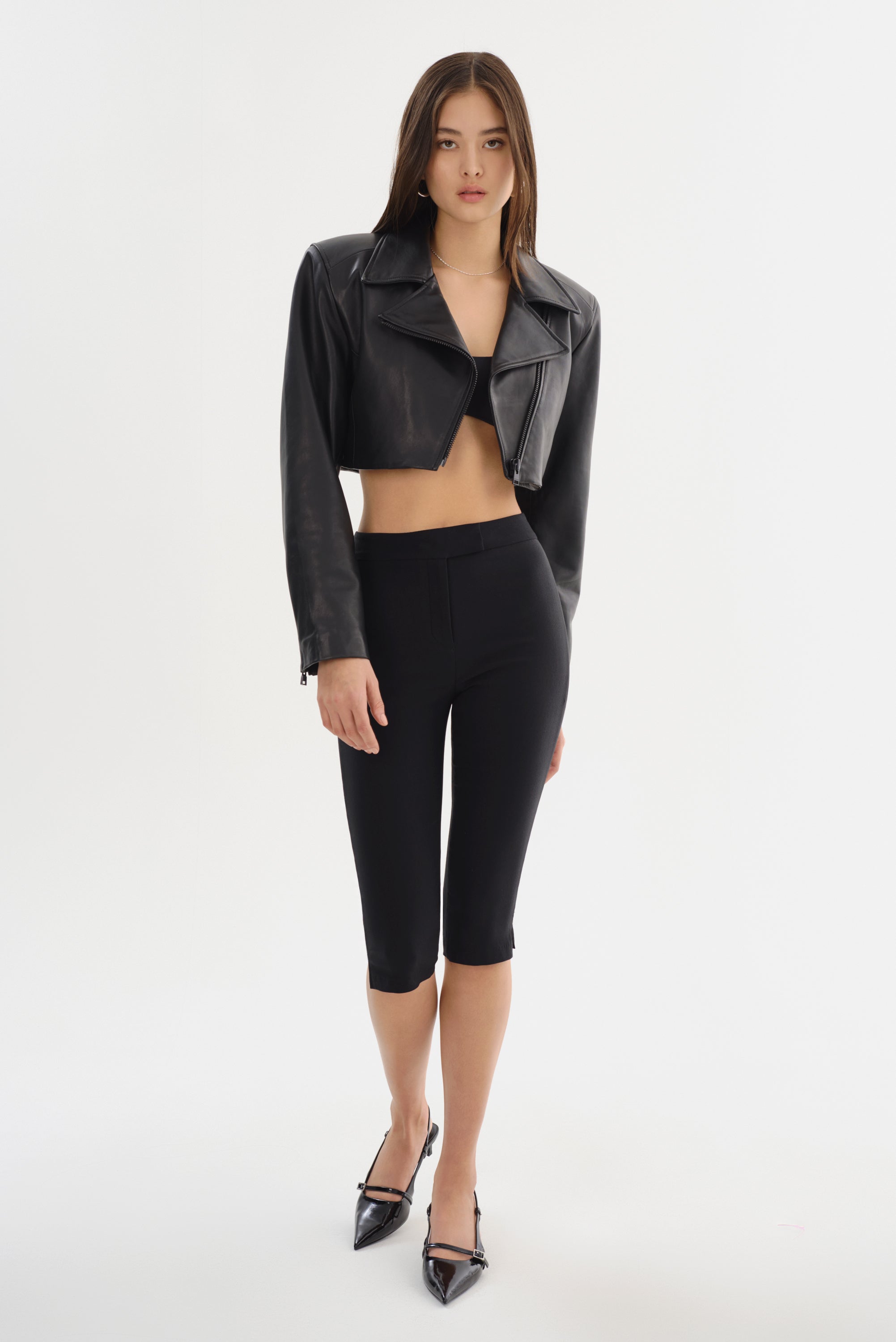 DAYLIN | Veste Courte en Cuir