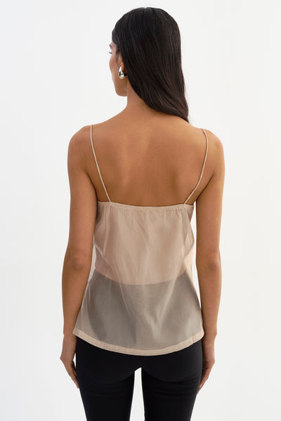 DELPHINE | Sheer Organza Top