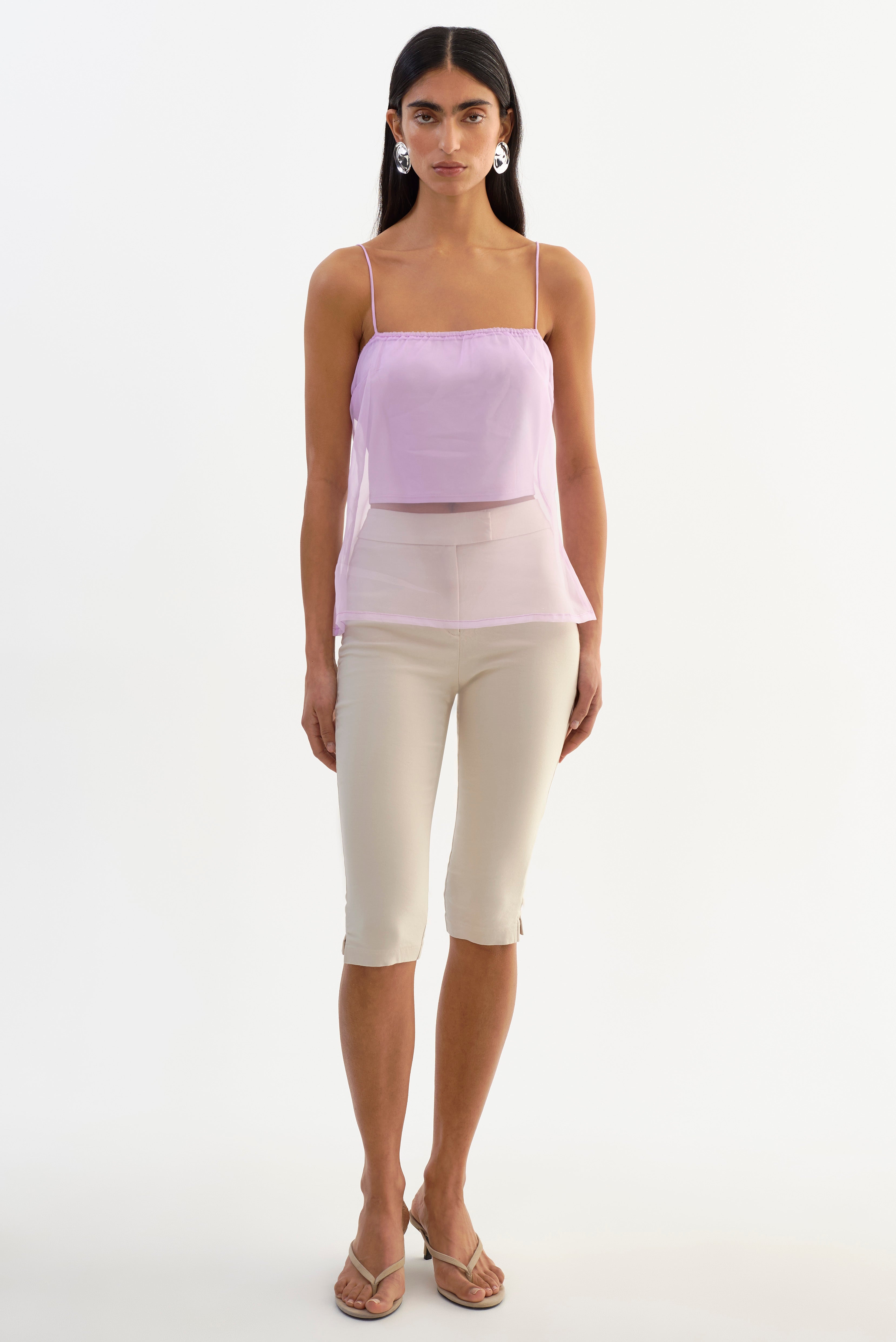 DELPHINE | Haut semi-transparent