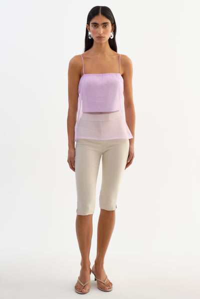 DELPHINE | Sheer Organza Top