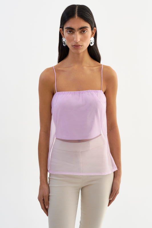 DELPHINE | Sheer Organza Top