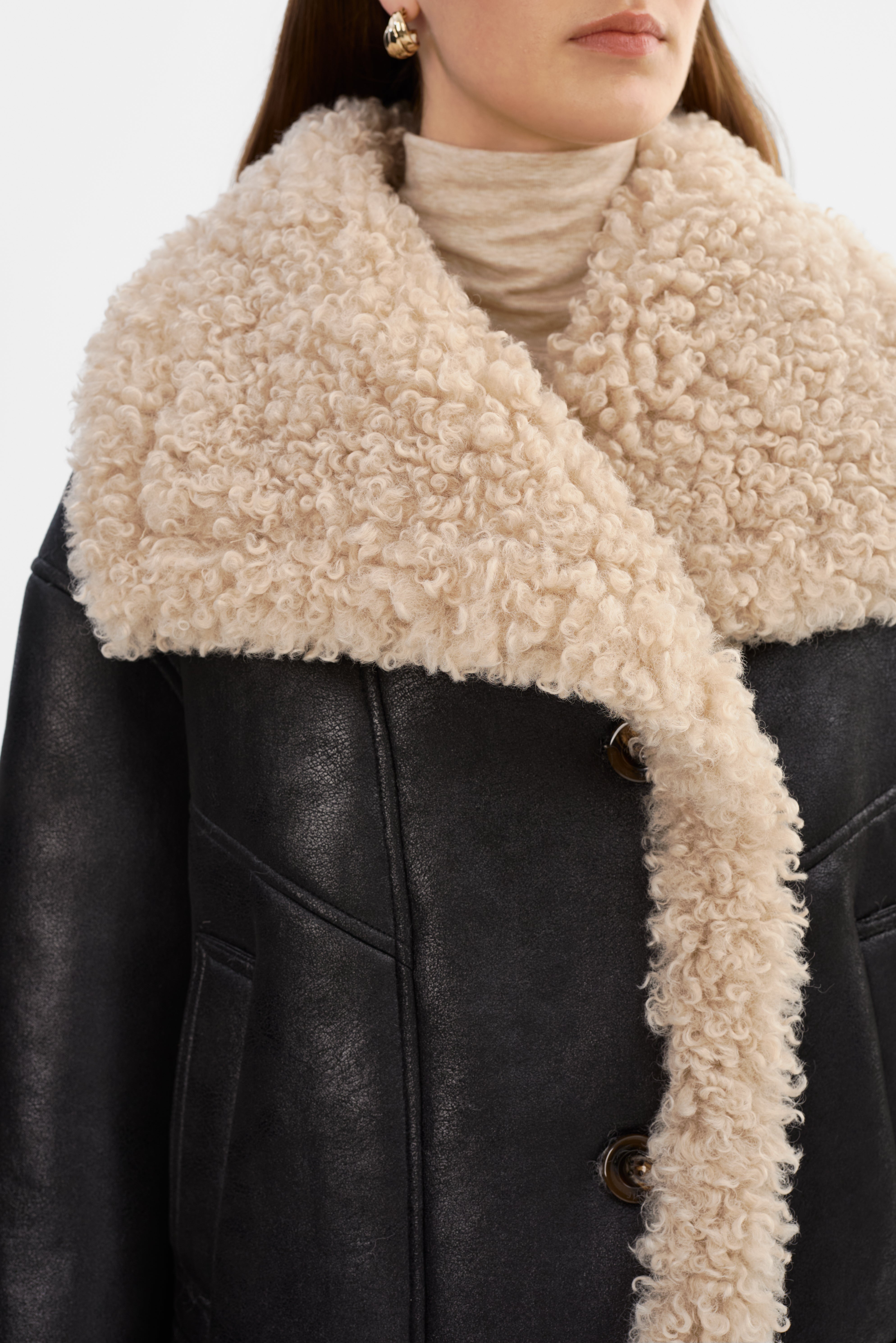 DEMI | Veste en fausse peau de mouton