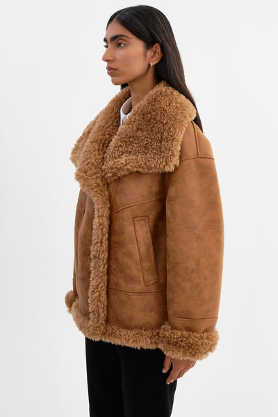 DEMI | Faux Shearling Coat