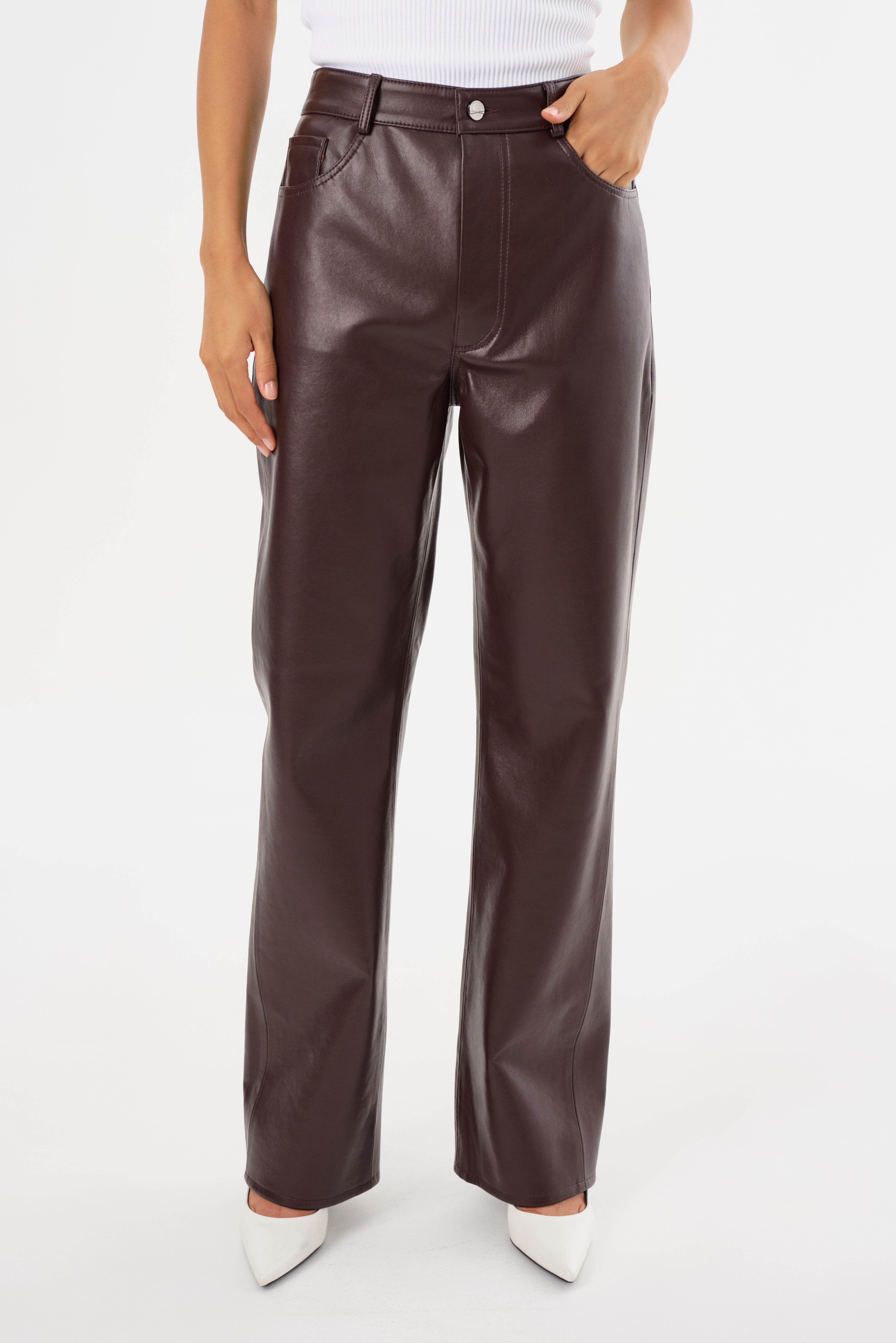DEMORA | Pantalon en Cuir Recyclé
