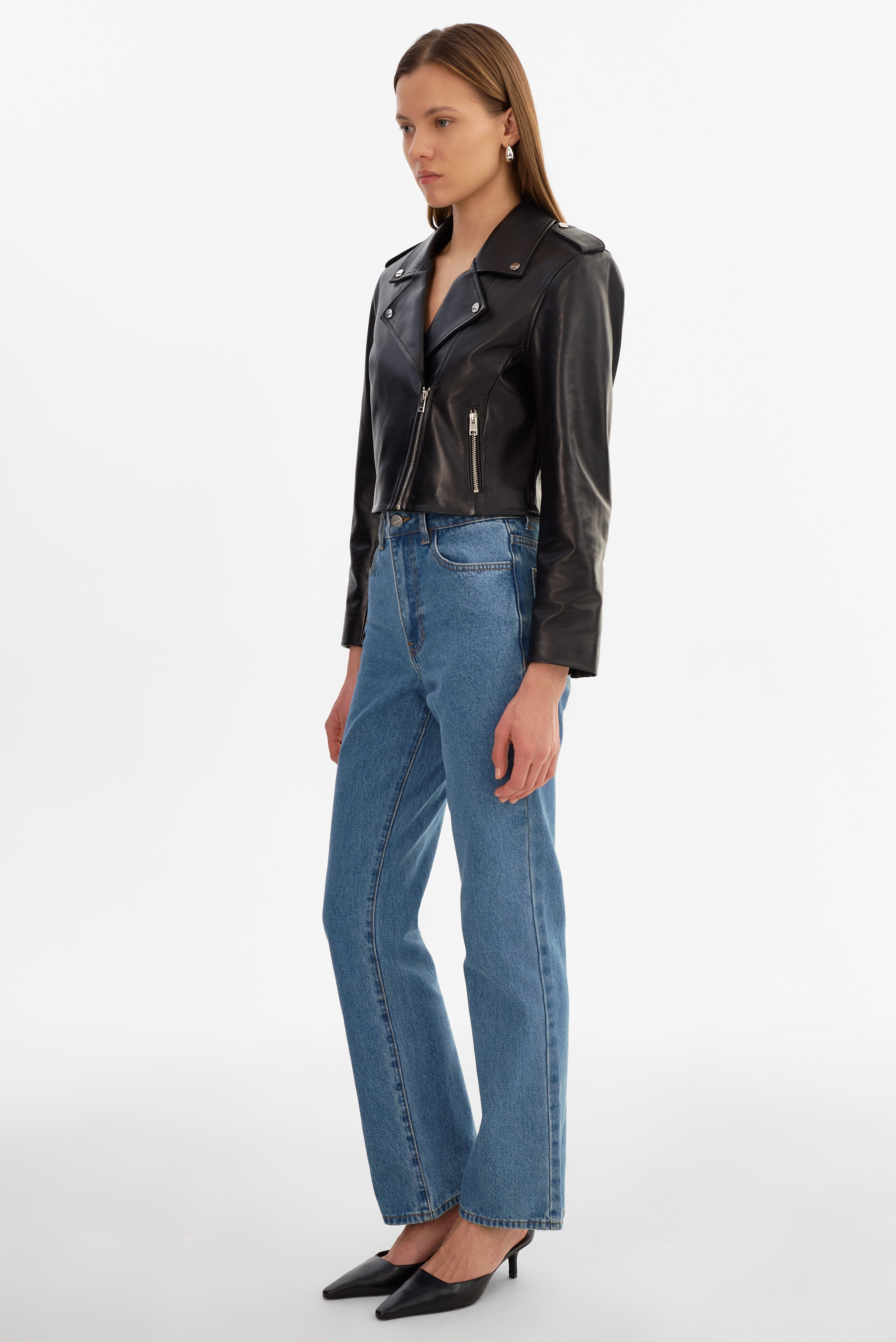 DENALDA | Veste de motard en cuir