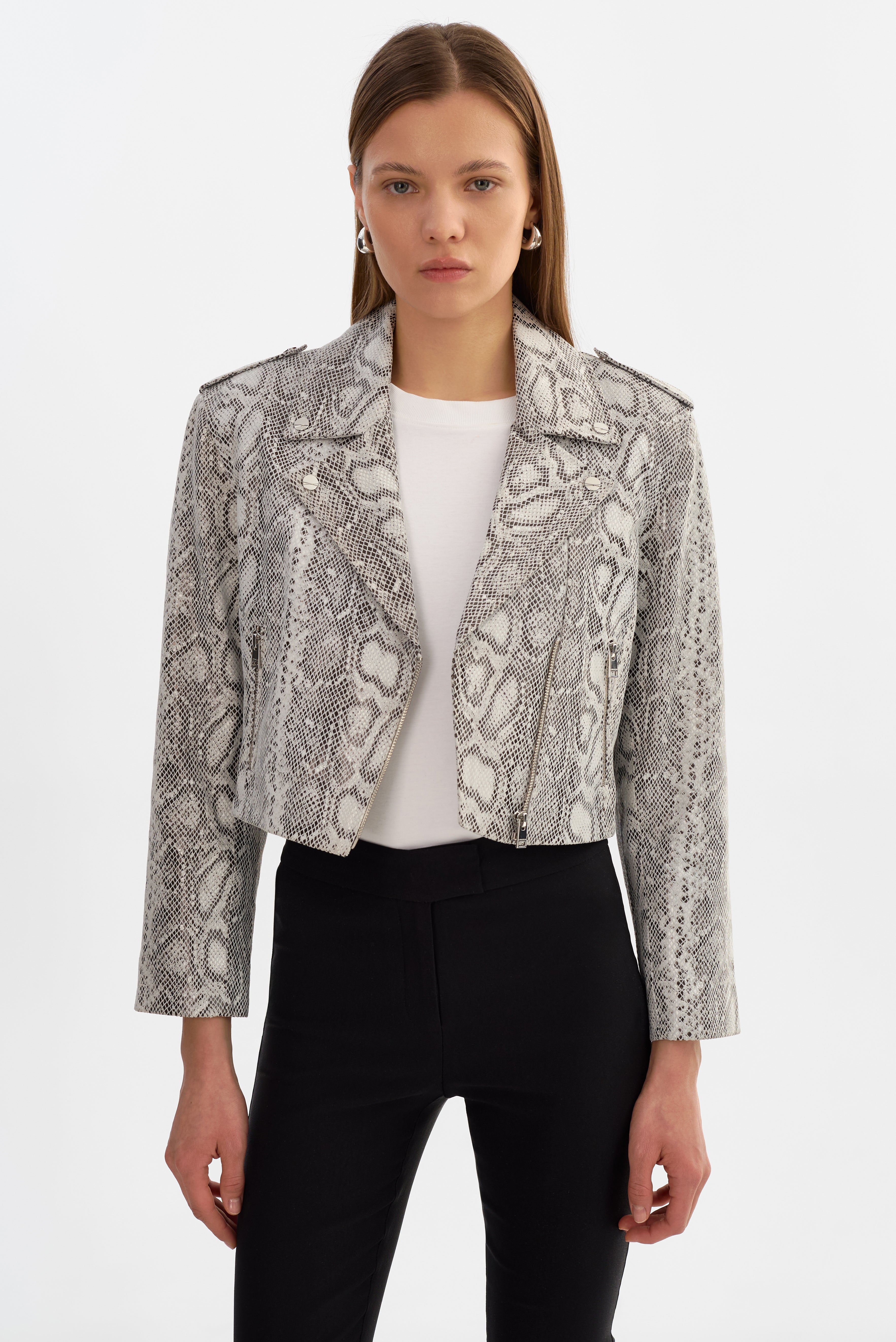 DENALDA | Veste de motard en cuir