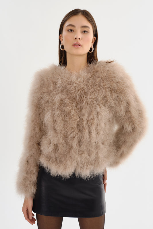 DEORA | Veste en Plumes 