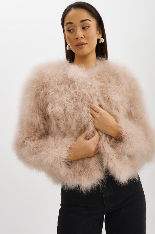 DEORA | Veste en plumes 