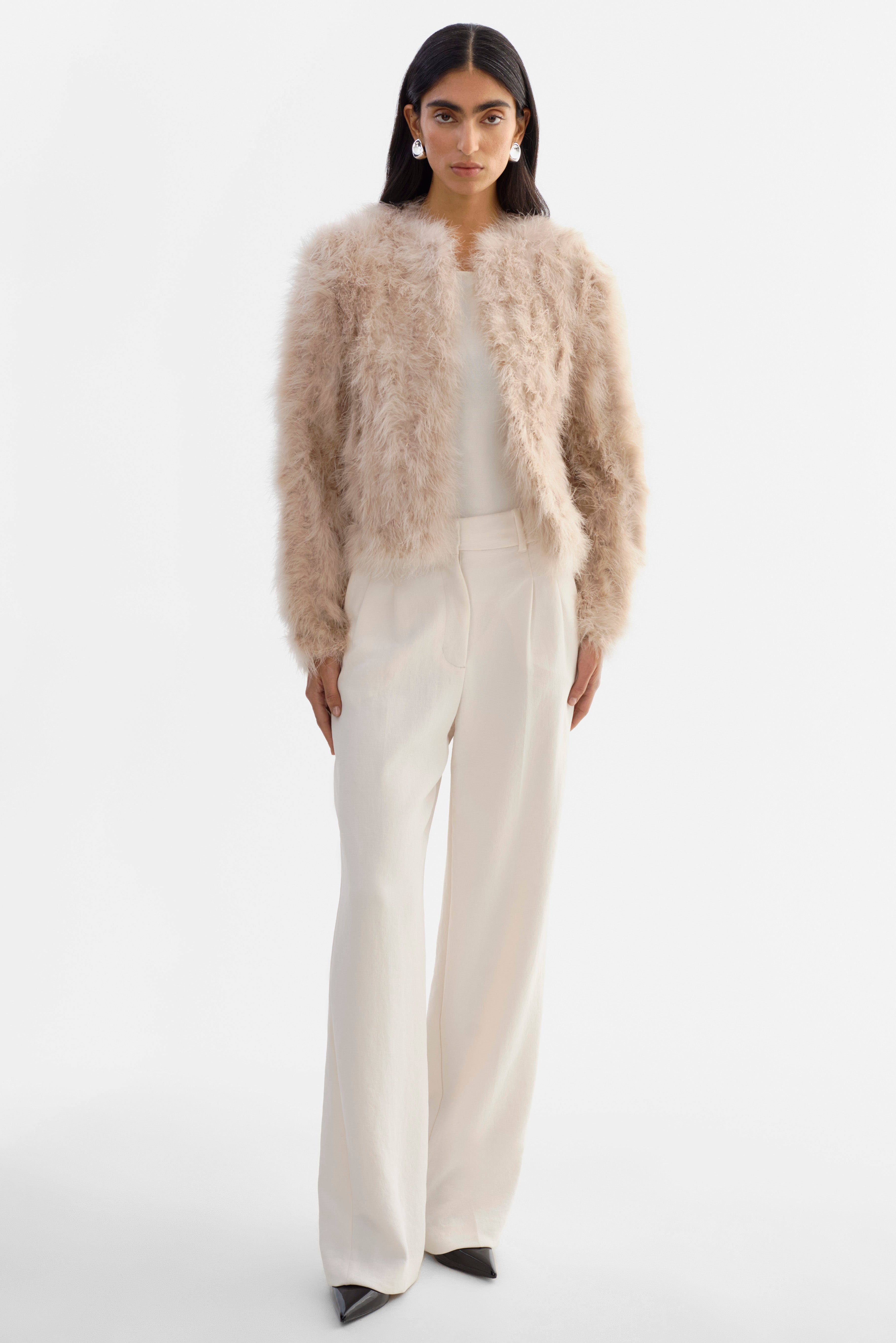 DEORA | Veste en plumes 