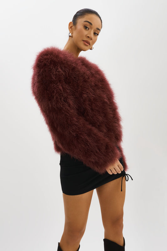 DEORA | Veste en plumes 