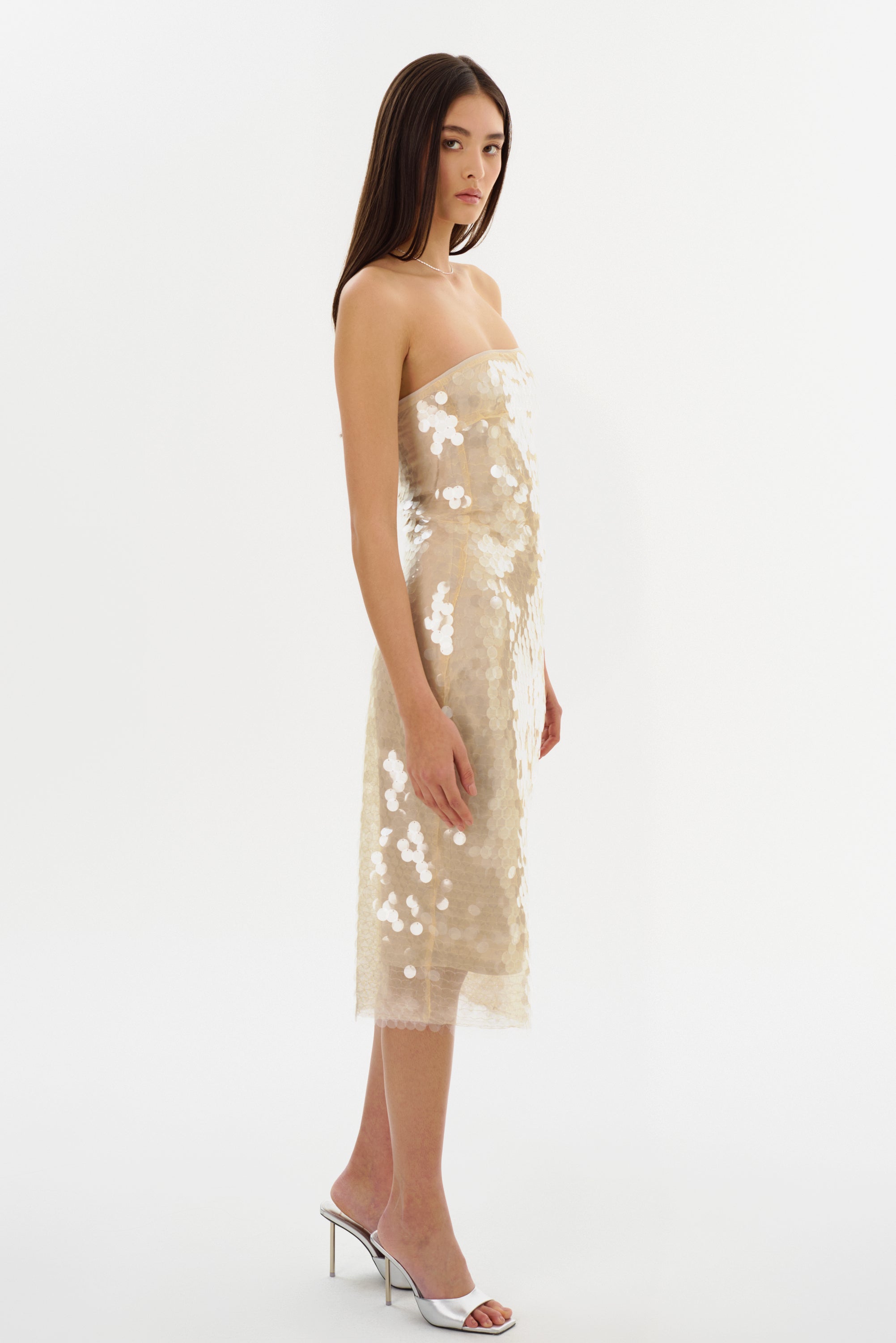 DERRICA | Robe Mi-longue à Sequins
