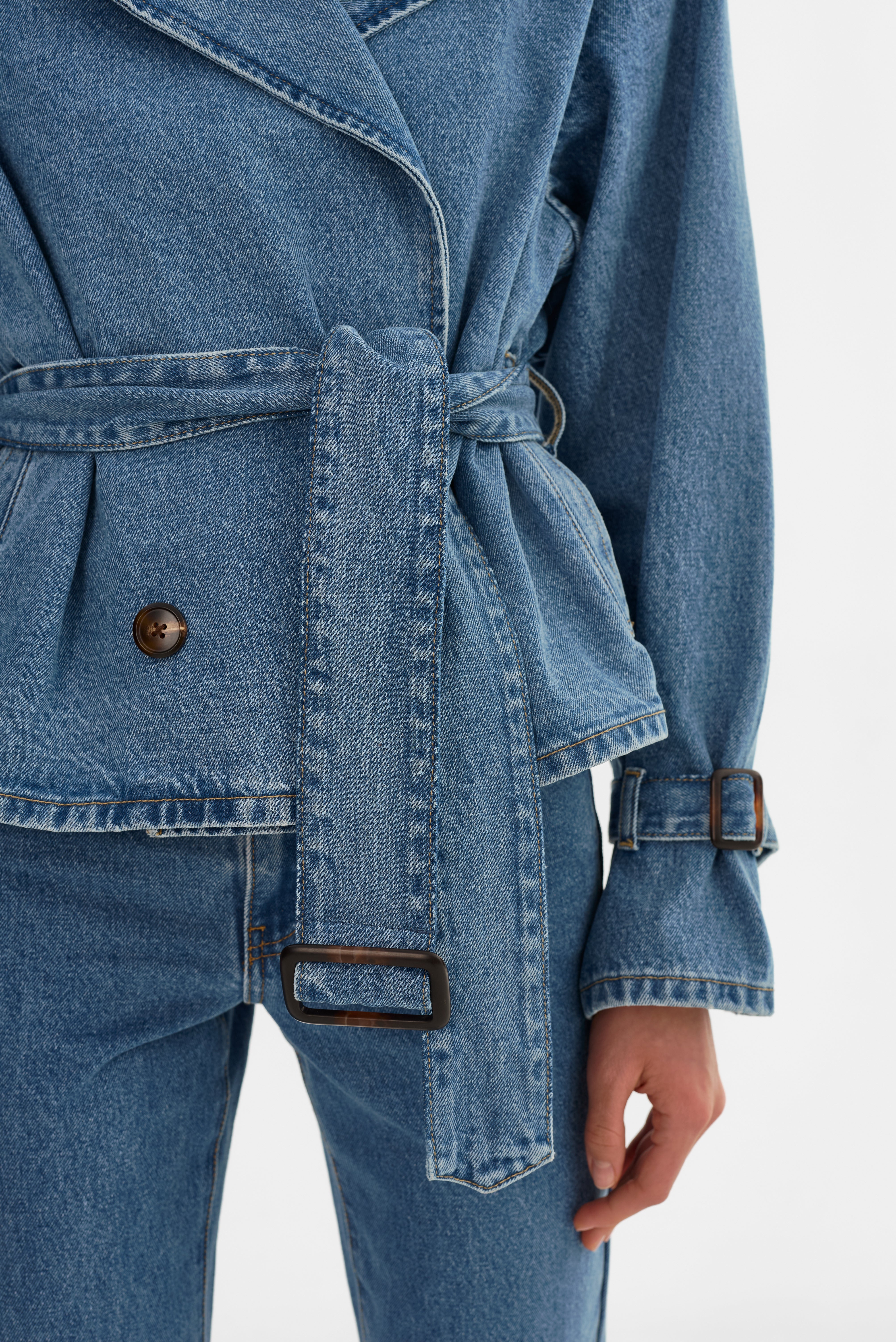 DHANA D | Veste trench en jean