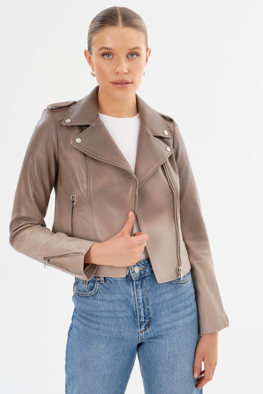 DONNA | Veste moto signature en cuir