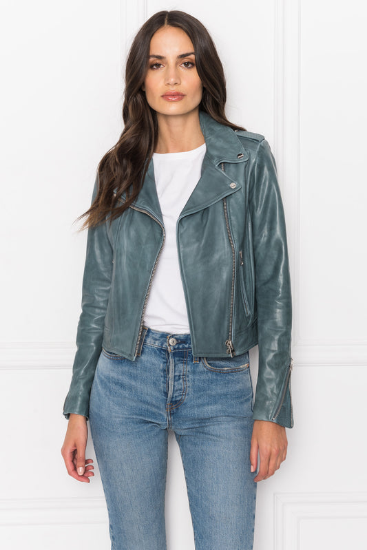 DONNE | Veste moto signature en cuir