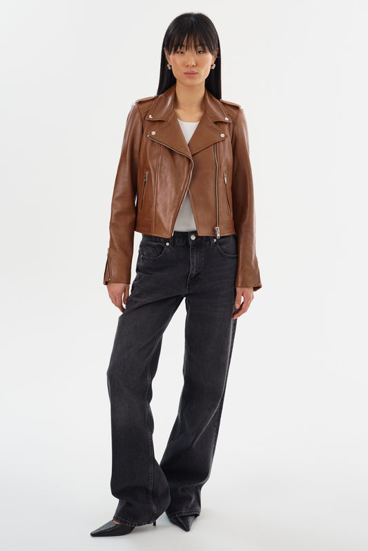 DONNA | Iconic Leather Biker Jacket