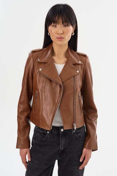 DONNA | Iconic Leather Biker Jacket