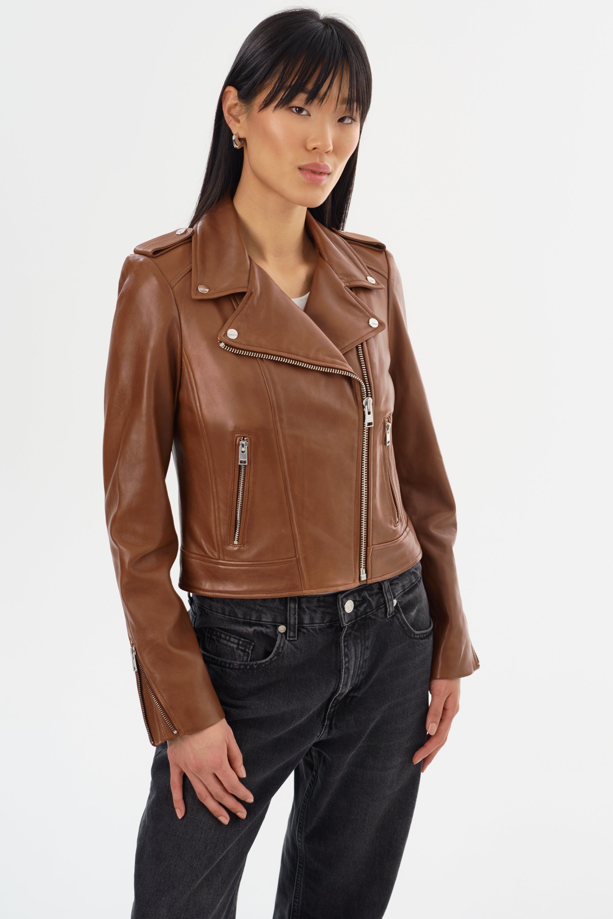 DONNA | Iconic Leather Biker Jacket