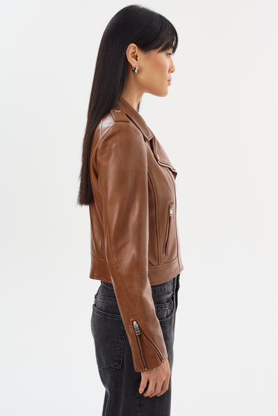 DONNA | Iconic Leather Biker Jacket