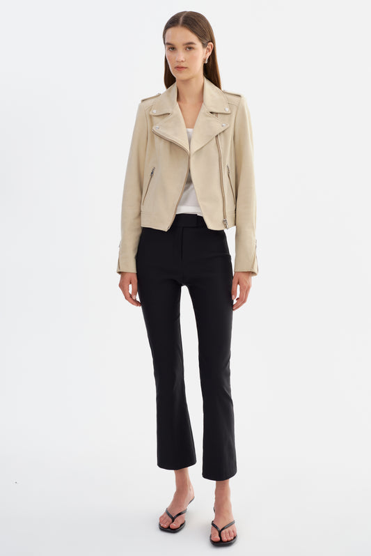 DONNA S | Suede Biker Jacket